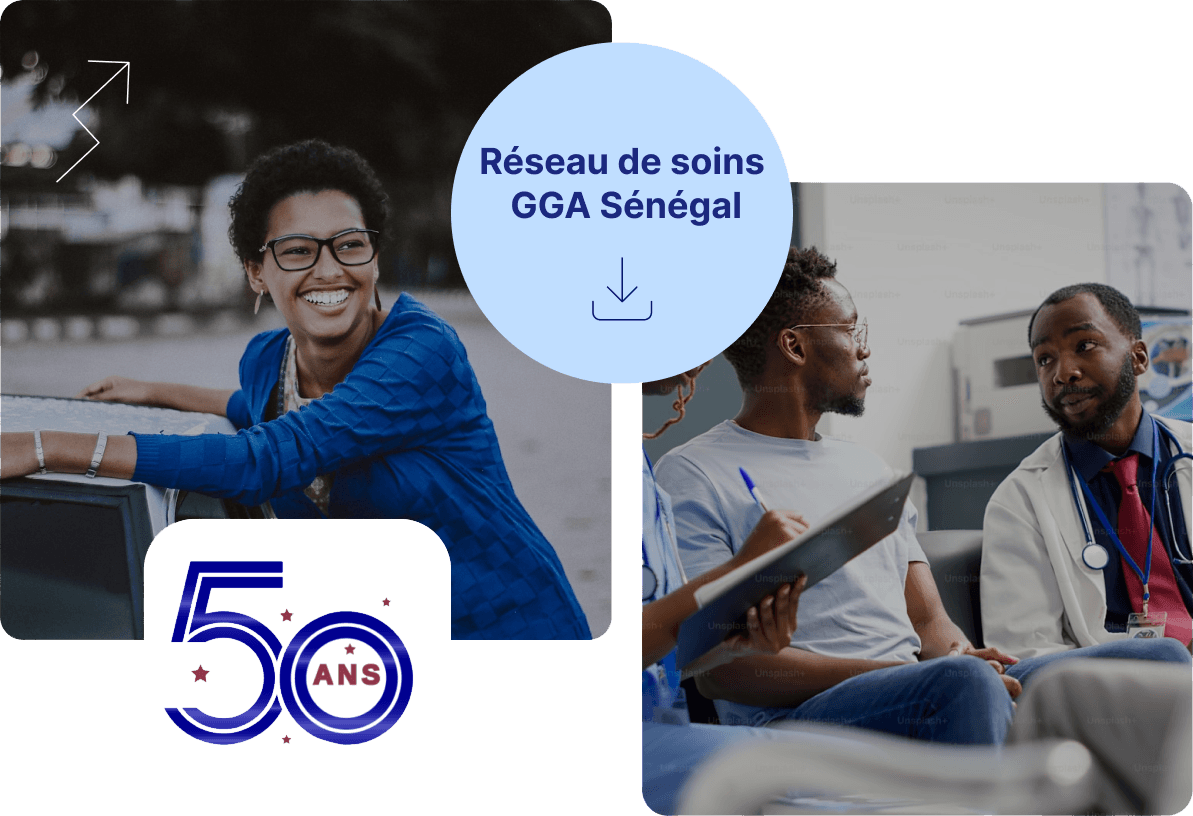 Réseau de soins GGA Sénégal — 50 ans d'expertise